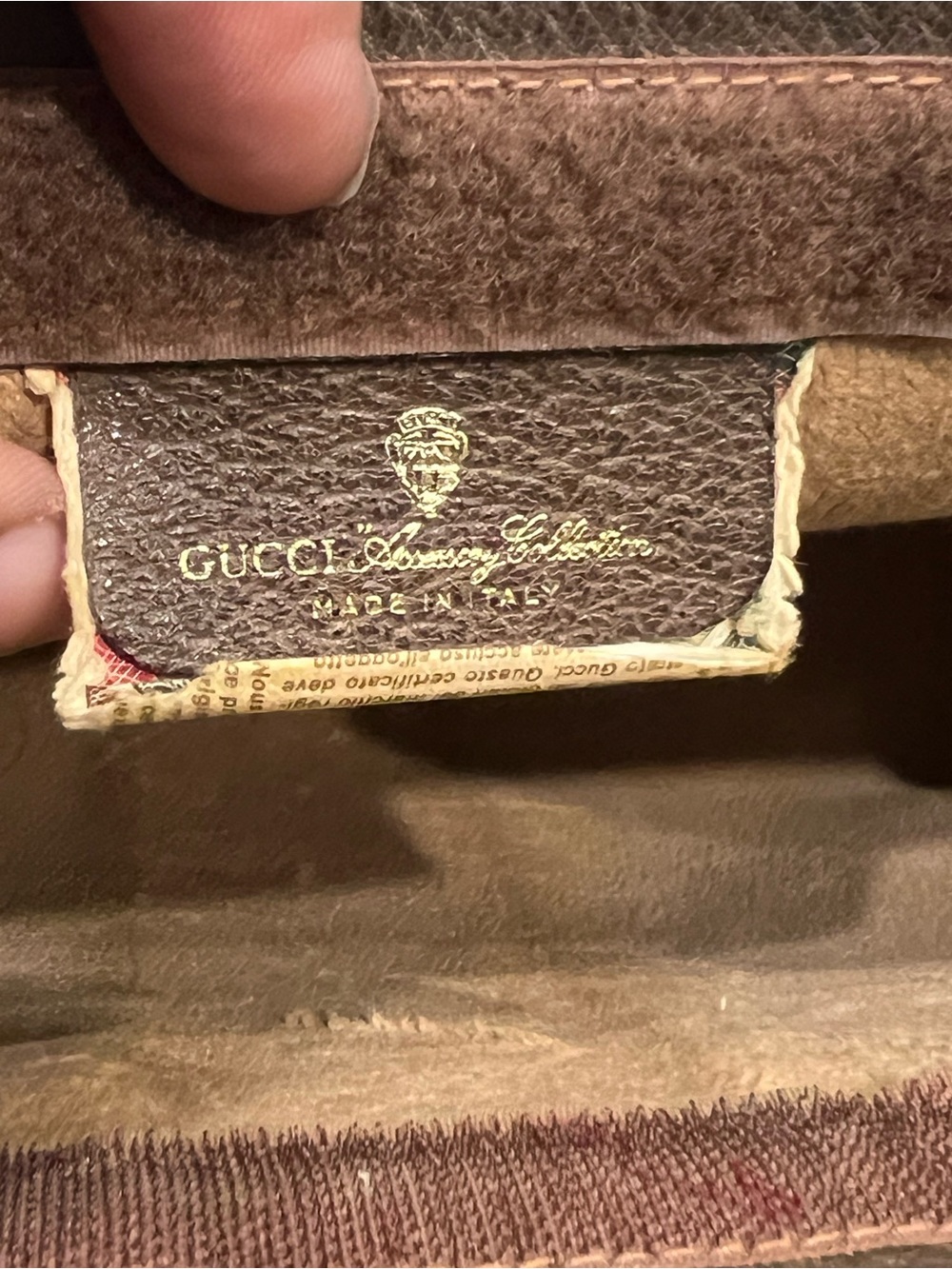 Gucci Sherry Line Beige/Brown Monogram Clutch/Crossbody Bag 11”x8”x3” - Picture 10 of 15